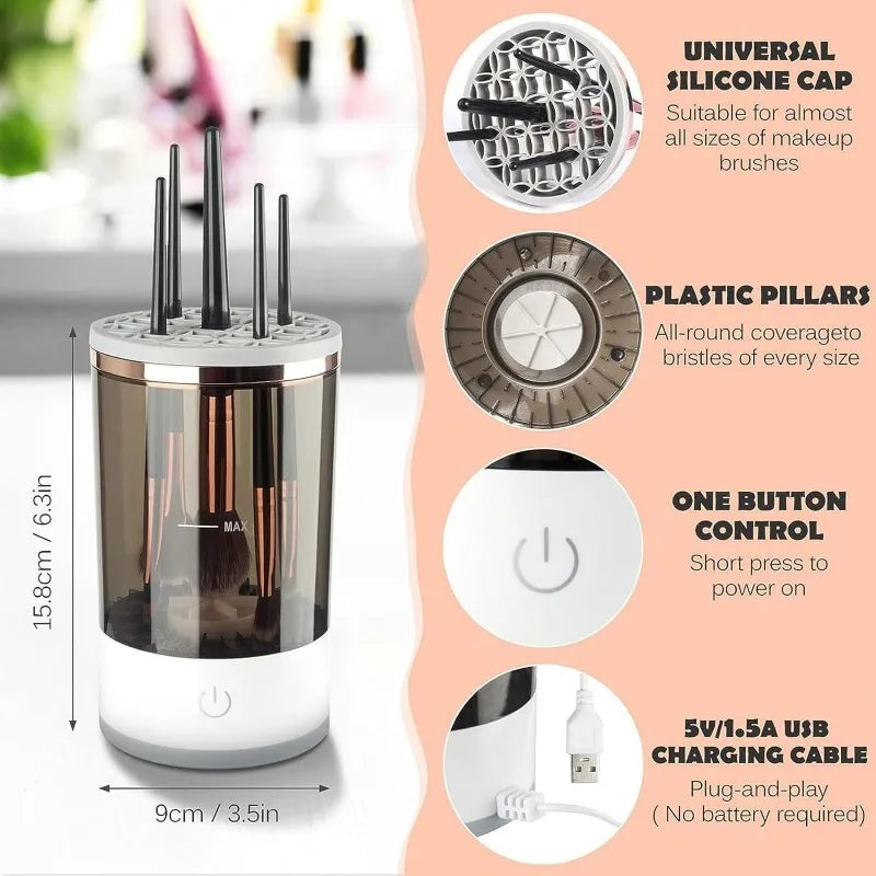 Quick Spin Makeup Brush Cleaner